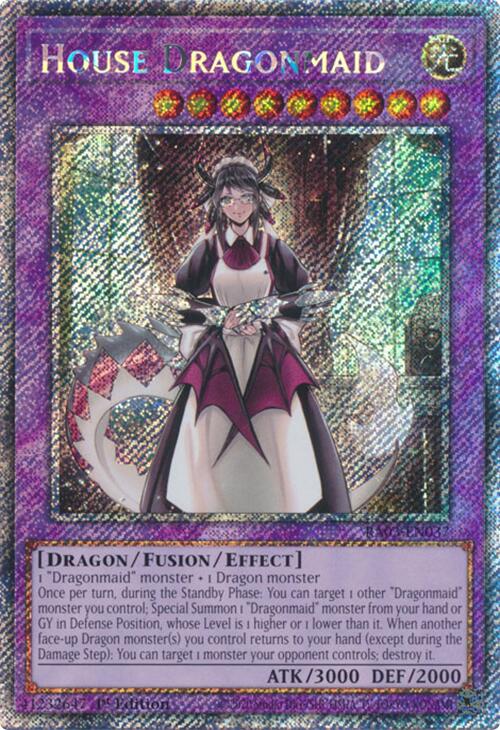 House Dragonmaid (Platinum Secret Rare) [RA03-EN037] Platinum Secret Rare | Galactic Gamez