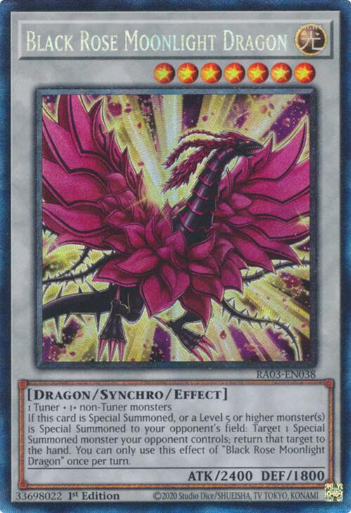 Black Rose Moonlight Dragon (CR) [RA03-EN038] Prismatic Collector's Rare | Galactic Gamez