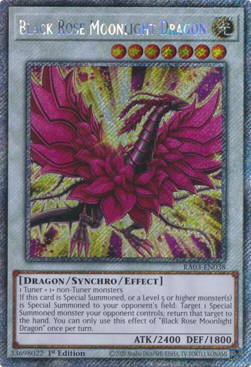 Black Rose Moonlight Dragon (Platinum Secret Rare) [RA03-EN038] Platinum Secret Rare | Galactic Gamez