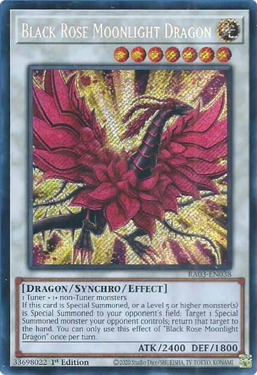 Black Rose Moonlight Dragon (Secret Rare) [RA03-EN038] Secret Rare | Galactic Gamez