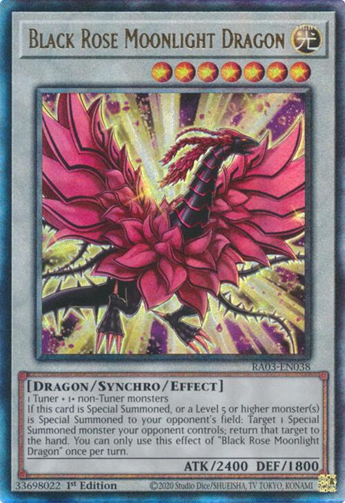 Black Rose Moonlight Dragon (UTR) [RA03-EN038] Prismatic Ultimate Rare | Galactic Gamez