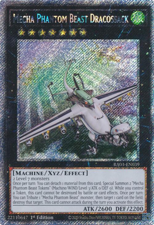 Mecha Phantom Beast Dracossack (Platinum Secret Rare) [RA03-EN039] Platinum Secret Rare | Galactic Gamez