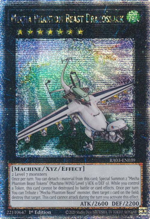 Mecha Phantom Beast Dracossack (Quarter Century Secret Rare) [RA03-EN039] Quarter Century Secret Rare | Galactic Gamez