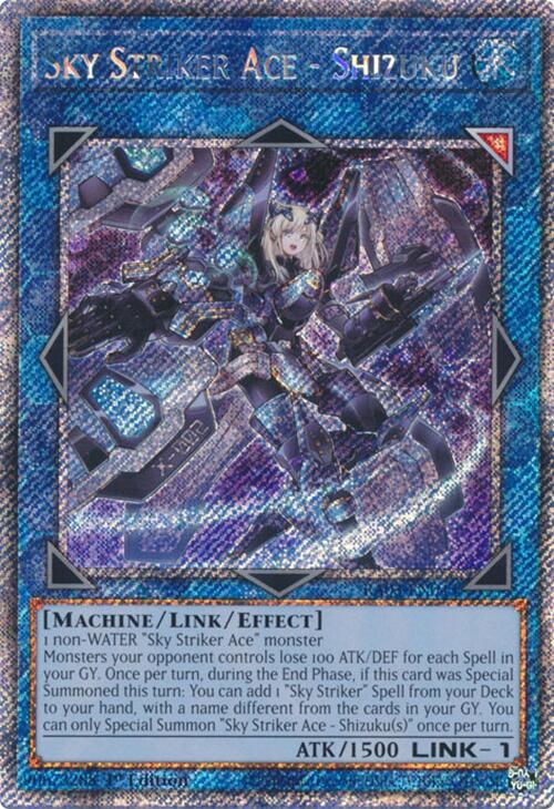 Sky Striker Ace - Shizuku (Platinum Secret Rare) [RA03-EN043] Platinum Secret Rare | Galactic Gamez