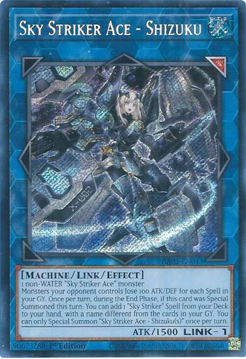 Sky Striker Ace - Shizuku (Secret Rare) [RA03-EN043] Secret Rare | Galactic Gamez