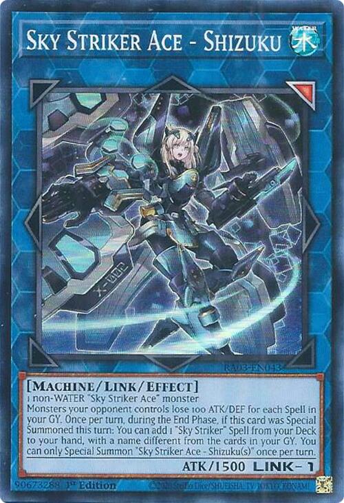 Sky Striker Ace - Shizuku [RA03-EN043] Super Rare | Galactic Gamez