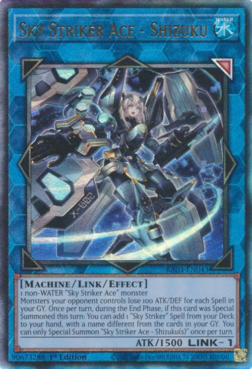 Sky Striker Ace - Shizuku (UTR) [RA03-EN043] Prismatic Ultimate Rare | Galactic Gamez