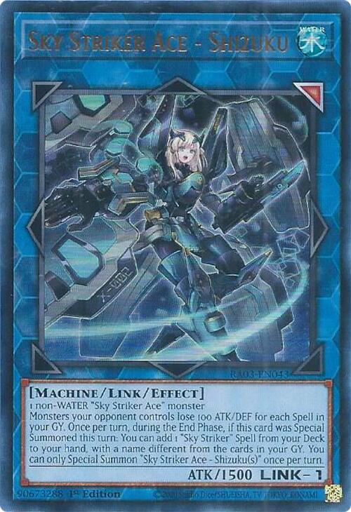 Sky Striker Ace - Shizuku (UR) [RA03-EN043] Ultra Rare | Galactic Gamez