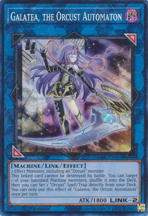 Galatea, the Orcust Automaton (CR) [RA03-EN044] Prismatic Collector's Rare | Galactic Gamez