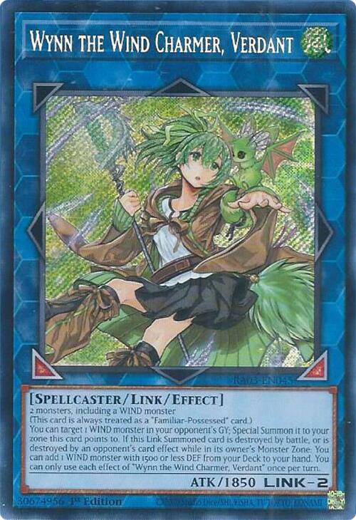 Wynn the Wind Charmer, Verdant (Secret Rare) [RA03-EN045] Secret Rare | Galactic Gamez