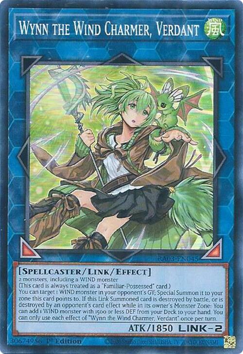 Wynn the Wind Charmer, Verdant [RA03-EN045] Super Rare | Galactic Gamez