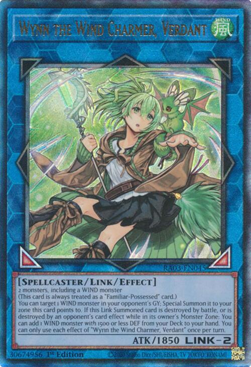 Wynn the Wind Charmer, Verdant (UTR) [RA03-EN045] Prismatic Ultimate Rare | Galactic Gamez