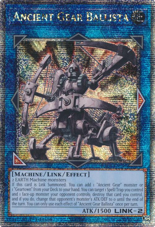 Ancient Gear Ballista (Quarter Century Secret Rare) [RA03-EN046] Quarter Century Secret Rare | Galactic Gamez