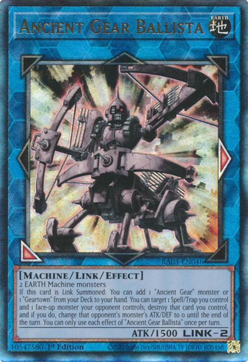 Ancient Gear Ballista (UTR) [RA03-EN046] Prismatic Ultimate Rare | Galactic Gamez