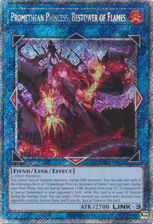 Promethean Princess, Bestower of Flames (Platinum Secret Rare) [RA03-EN050] Platinum Secret Rare | Galactic Gamez