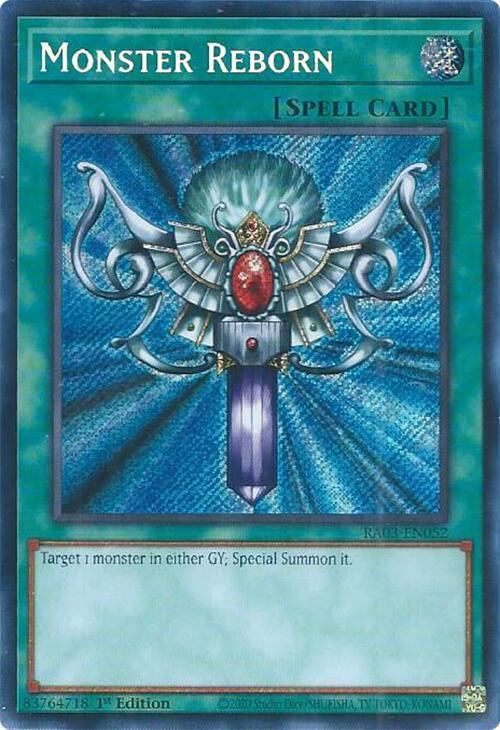 Monster Reborn (Secret Rare) [RA03-EN052] Secret Rare | Galactic Gamez