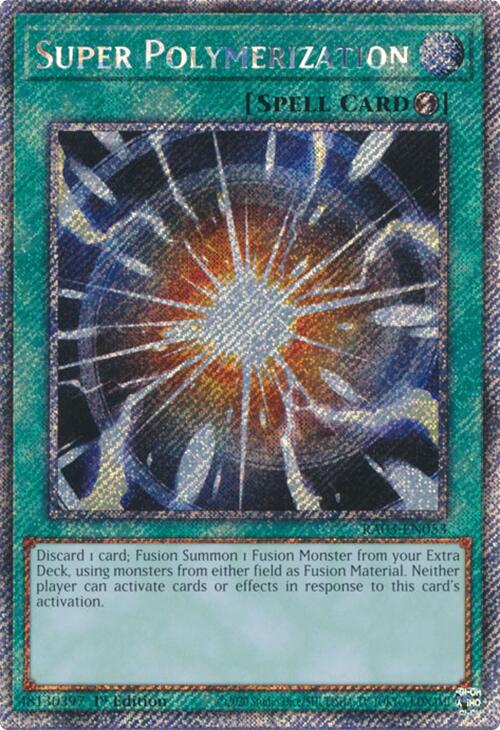 Super Polymerization (Platinum Secret Rare) [RA03-EN053] Platinum Secret Rare | Galactic Gamez