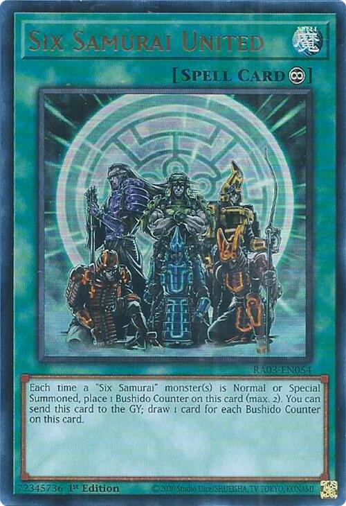 Six Samurai United (UR) [RA03-EN054] Ultra Rare | Galactic Gamez