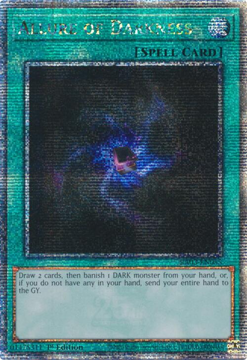 Allure of Darkness (Quarter Century Secret Rare) [RA03-EN055] Quarter Century Secret Rare | Galactic Gamez