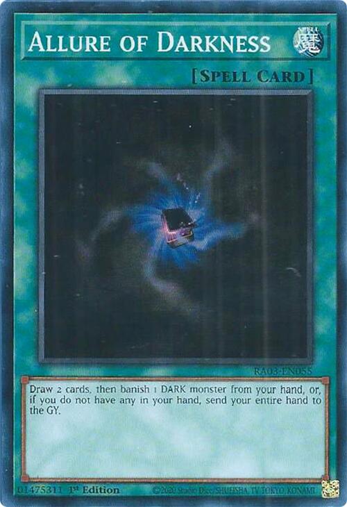 Allure of Darkness [RA03-EN055] Super Rare | Galactic Gamez