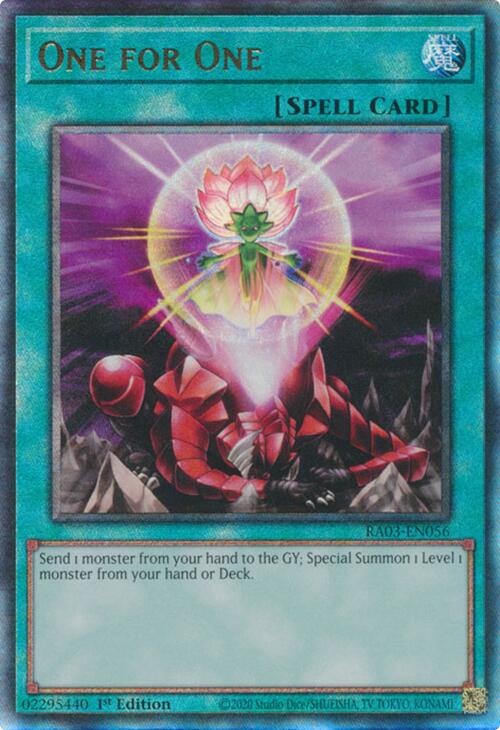 One for One (UTR) [RA03-EN056] Prismatic Ultimate Rare | Galactic Gamez