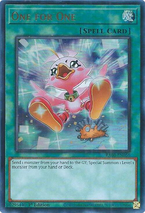 One for One (Alternate Art) (UR) [RA03-EN056] Ultra Rare | Galactic Gamez