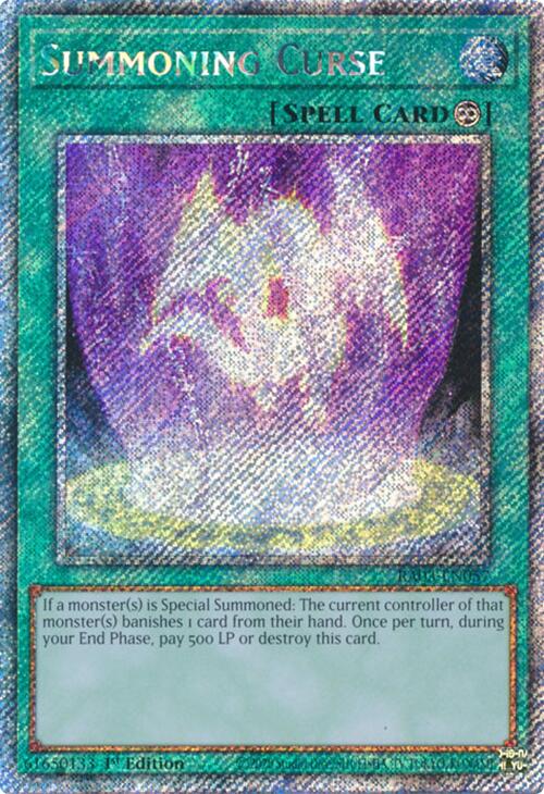 Summoning Curse (Platinum Secret Rare) [RA03-EN057] Platinum Secret Rare | Galactic Gamez