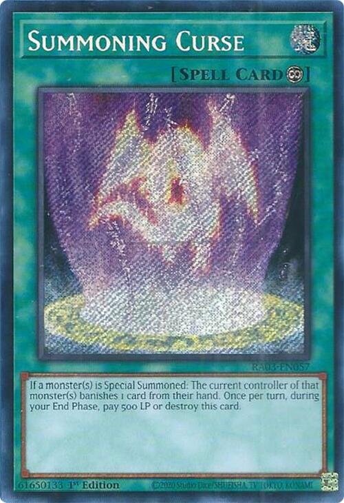 Summoning Curse (Secret Rare) [RA03-EN057] Secret Rare | Galactic Gamez