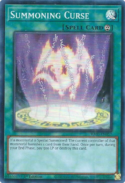 Summoning Curse [RA03-EN057] Super Rare | Galactic Gamez