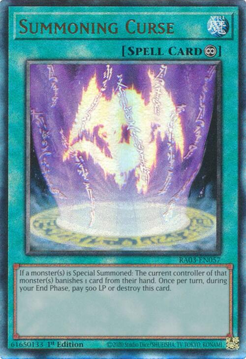 Summoning Curse (UTR) [RA03-EN057] Prismatic Ultimate Rare | Galactic Gamez