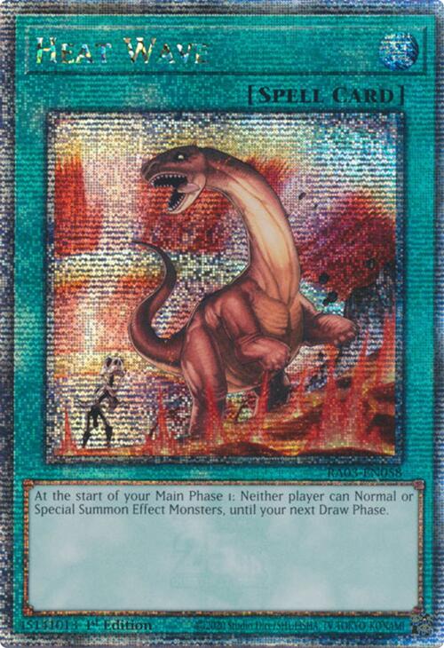 Heat Wave (Quarter Century Secret Rare) [RA03-EN058] Quarter Century Secret Rare | Galactic Gamez