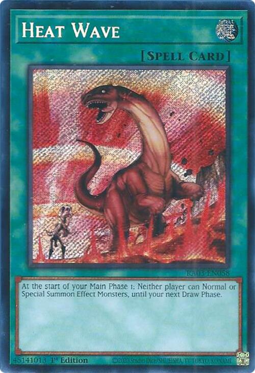 Heat Wave (Secret Rare) [RA03-EN058] Secret Rare | Galactic Gamez