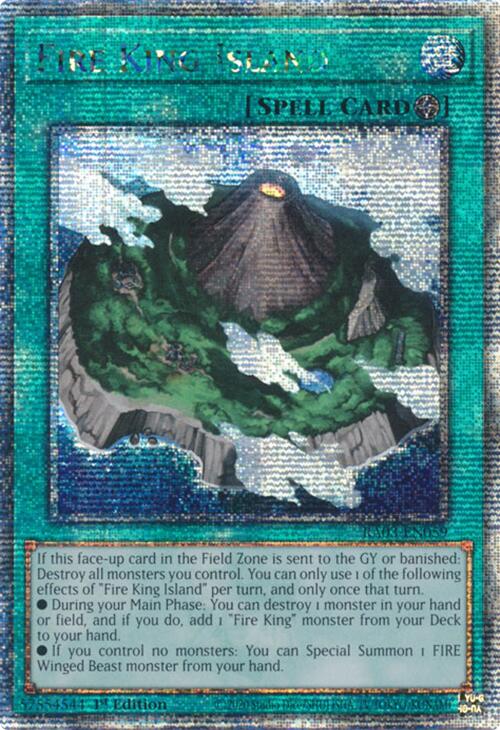 Fire King Island (Quarter Century Secret Rare) [RA03-EN059] Quarter Century Secret Rare | Galactic Gamez