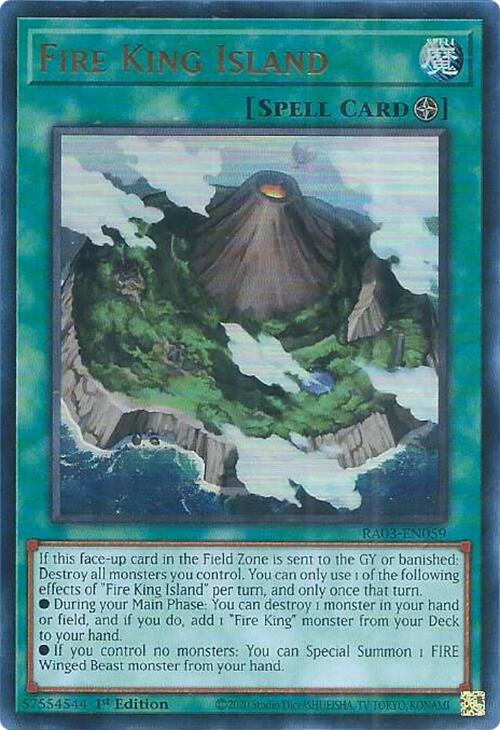 Fire King Island (UR) [RA03-EN059] Ultra Rare | Galactic Gamez