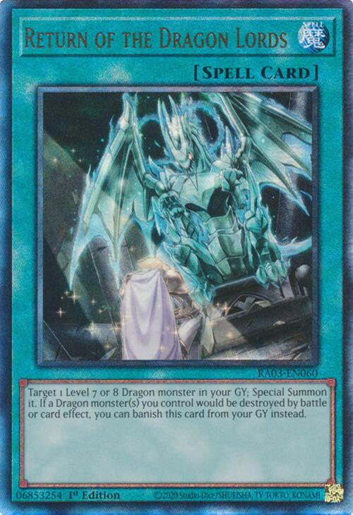 Return of the Dragon Lords (UTR) [RA03-EN060] Prismatic Ultimate Rare | Galactic Gamez