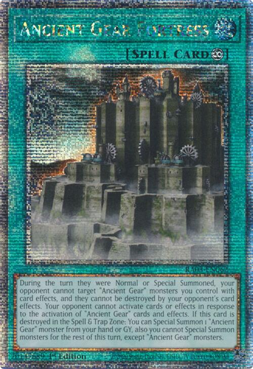 Ancient Gear Fortress (Quarter Century Secret Rare) [RA03-EN062] Quarter Century Secret Rare | Galactic Gamez