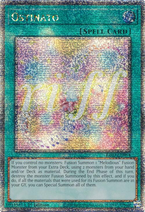 Ostinato (Quarter Century Secret Rare) [RA03-EN064] Quarter Century Secret Rare | Galactic Gamez
