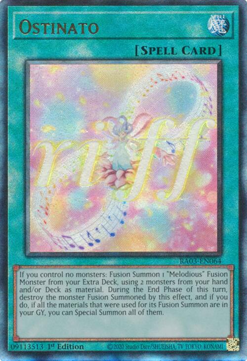 Ostinato (UTR) [RA03-EN064] Prismatic Ultimate Rare | Galactic Gamez