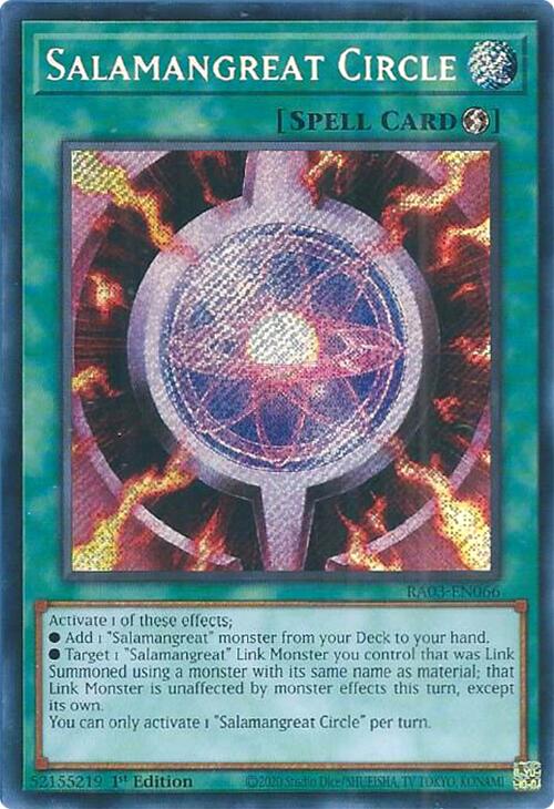 Salamangreat Circle (Secret Rare) [RA03-EN066] Secret Rare | Galactic Gamez