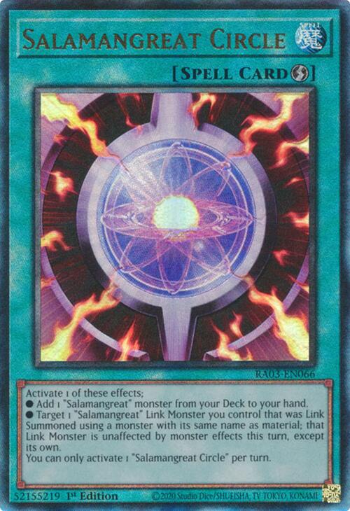 Salamangreat Circle (UTR) [RA03-EN066] Prismatic Ultimate Rare | Galactic Gamez