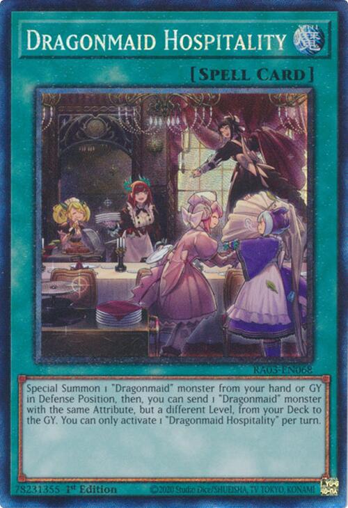 Dragonmaid Hospitality (CR) [RA03-EN068] Prismatic Collector's Rare | Galactic Gamez