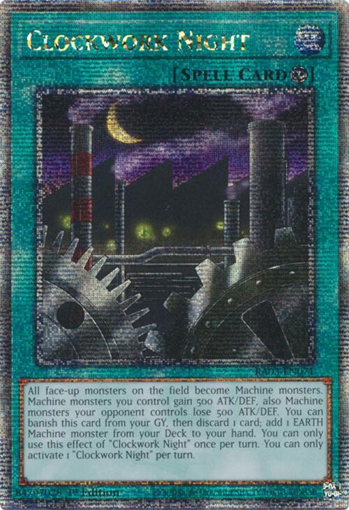 Clockwork Night (Quarter Century Secret Rare) [RA03-EN071] Quarter Century Secret Rare | Galactic Gamez