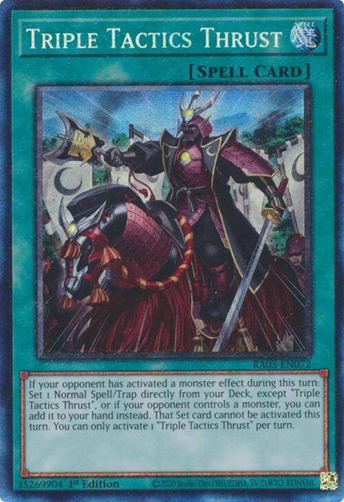 Triple Tactics Thrust (CR) [RA03-EN072] Prismatic Collector's Rare | Galactic Gamez