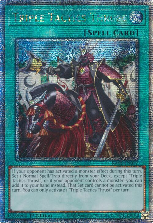 Triple Tactics Thrust (Quarter Century Secret Rare) [RA03-EN072] Quarter Century Secret Rare | Galactic Gamez