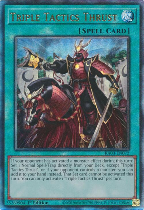 Triple Tactics Thrust (UTR) [RA03-EN072] Prismatic Ultimate Rare | Galactic Gamez