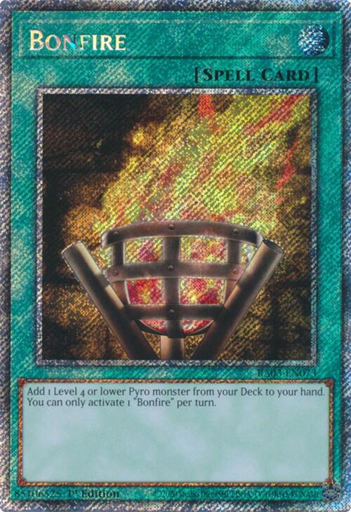 Bonfire (Platinum Secret Rare) [RA03-EN073] Platinum Secret Rare | Galactic Gamez