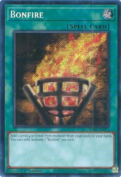 Bonfire (Secret Rare) [RA03-EN073] Secret Rare | Galactic Gamez