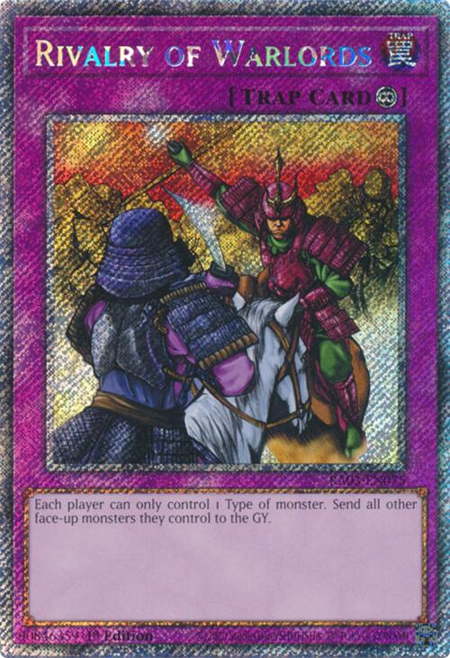 Rivalry of Warlords (Platinum Secret Rare) [RA03-EN075] Platinum Secret Rare | Galactic Gamez