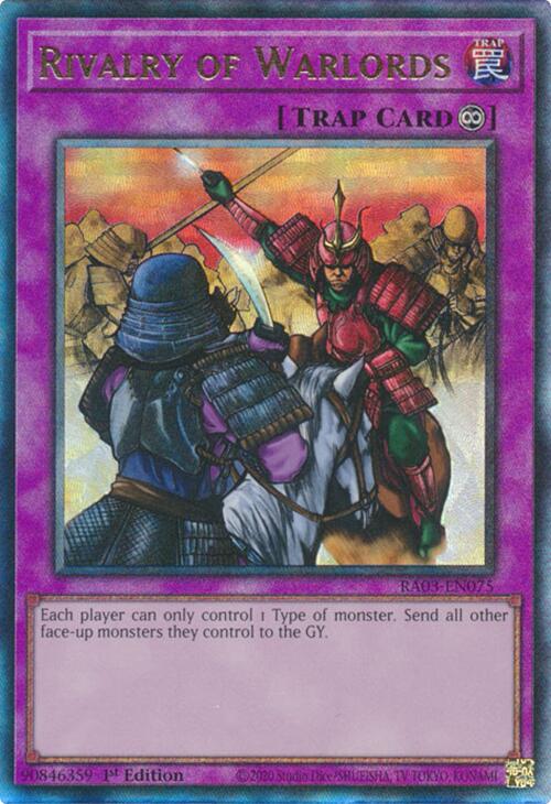 Rivalry of Warlords (UTR) [RA03-EN075] Prismatic Ultimate Rare | Galactic Gamez