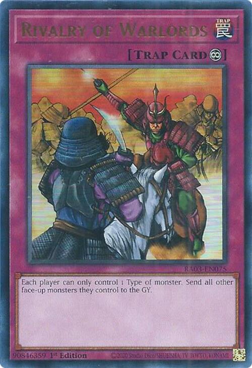 Rivalry of Warlords (UR) [RA03-EN075] Ultra Rare | Galactic Gamez